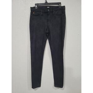 HUDSON Women's Nico Mid Rise Super Skinny Jean Black‎ Jeans size 30 #P3